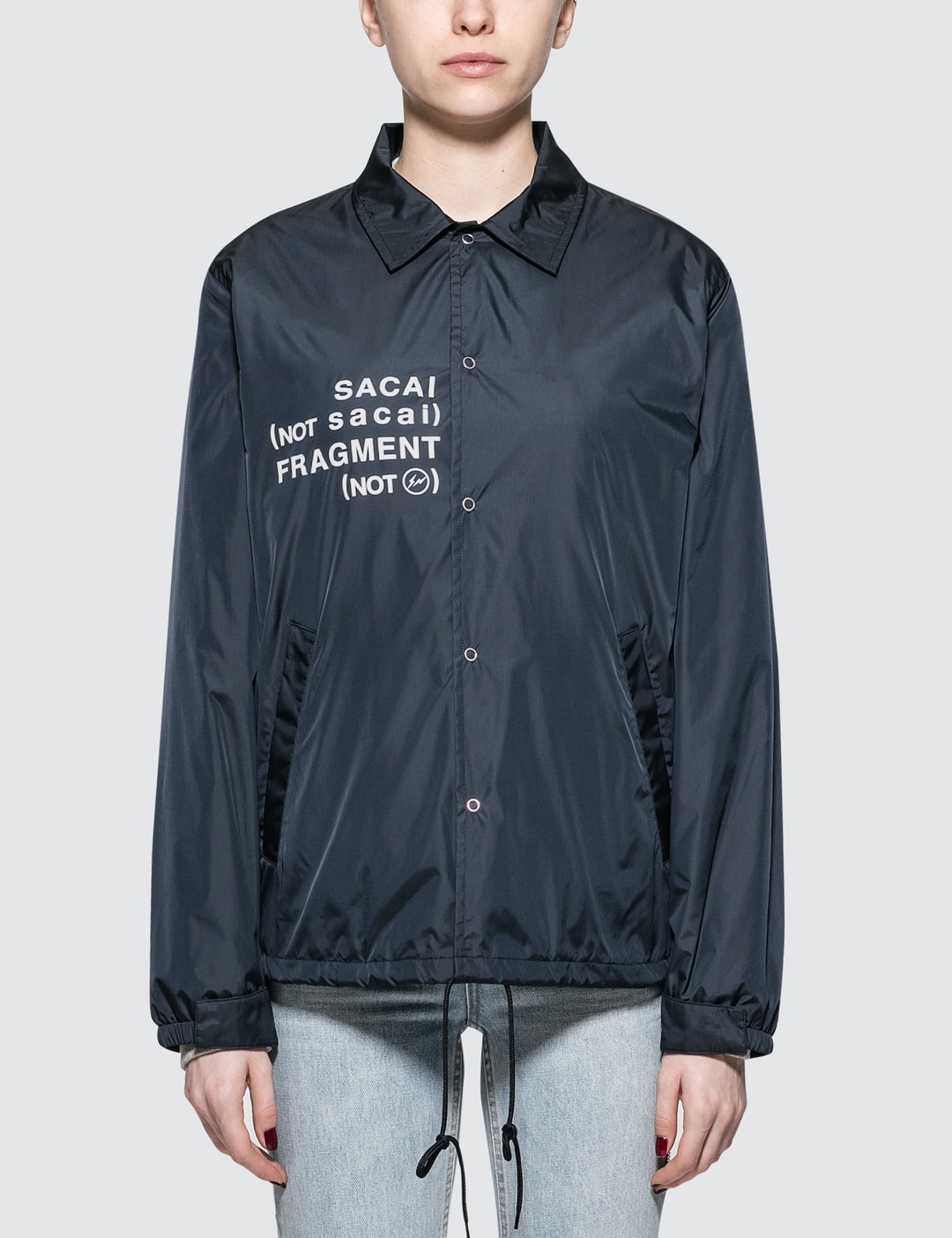 Sacai x Fragment Design - Sacai X Fragment Coach Jacket | HBX 