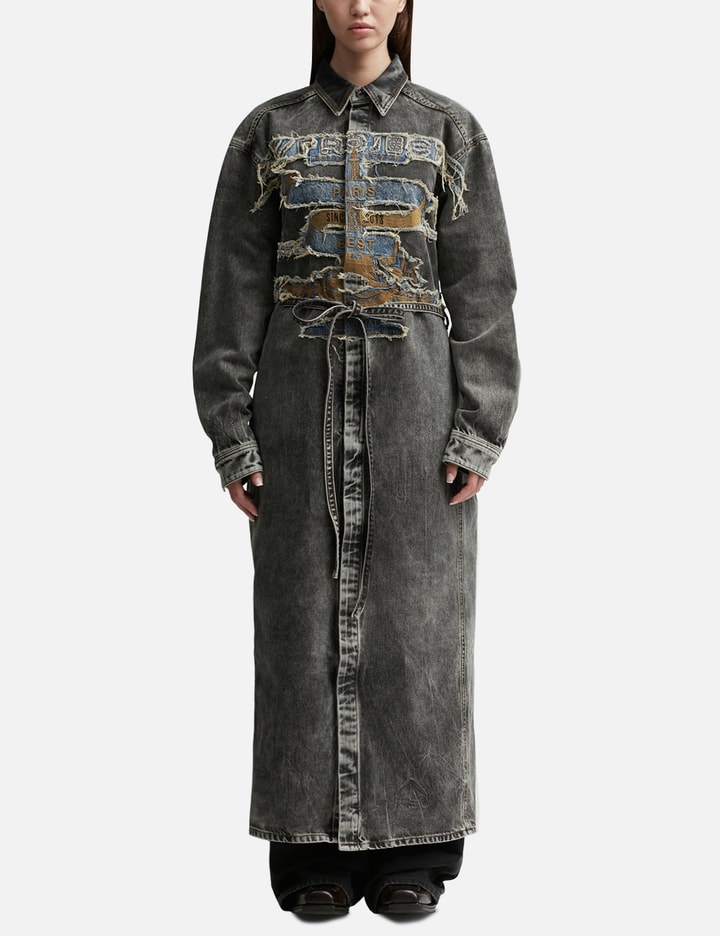 Paris Best Patch Denim Shirt Dress Placeholder Image