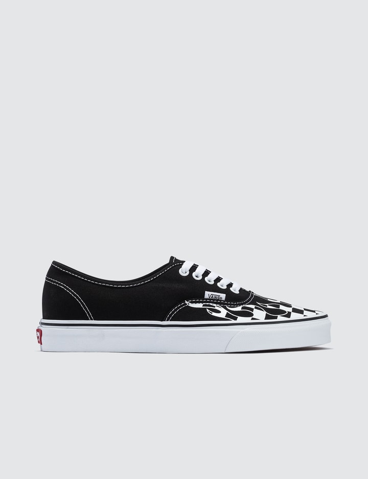 Sneakers Checkered Vans Flame Authentic Checker Checker Flame Vans 