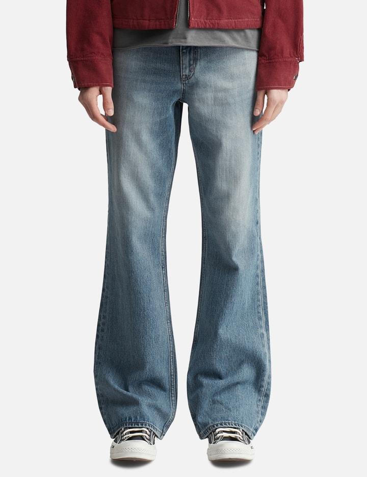 Tonywack Flared-Leg Distressed Denim Jeans