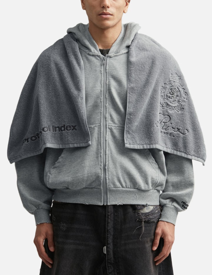 Protocol-Index Terry Towel Zip Hoodie