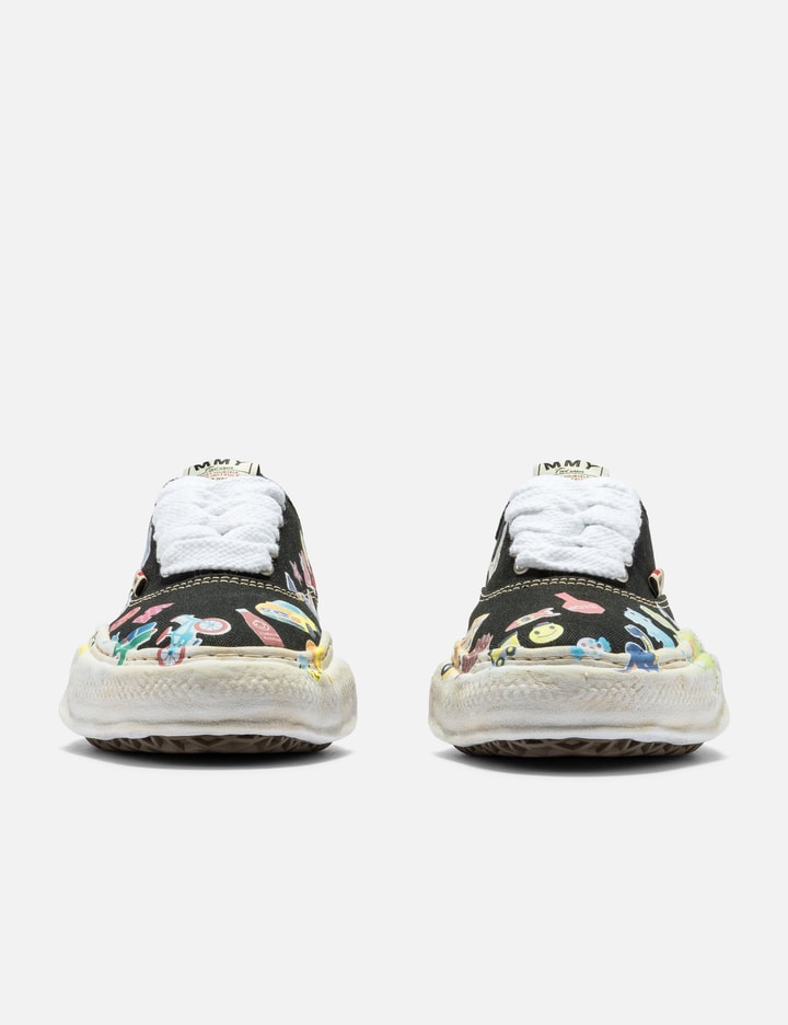 Miharayasuhiro Baker Og Sole Sticker Printed Canvas Low-top Sneakers