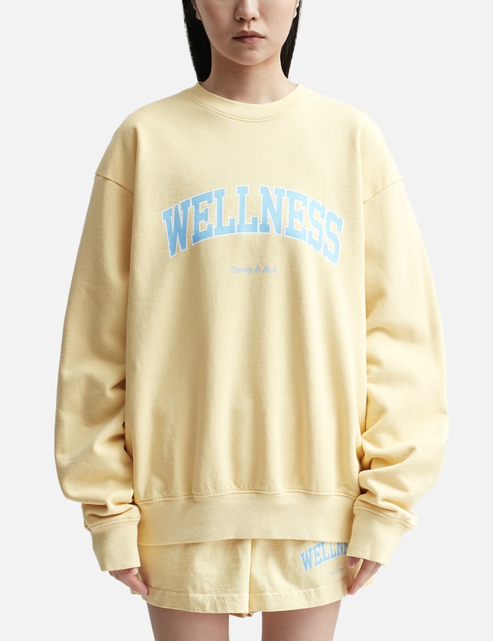 Sporty &amp; Rich Wellness Ivy Crewneck In Yellow