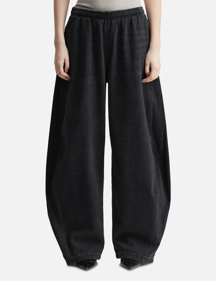Alexander Wang T Black Brushed Denim Sweatpant