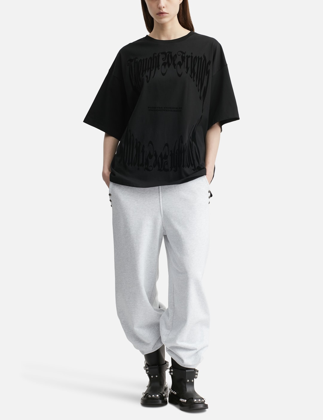 "Lydia" Black Oversized T-Shirt view 20
