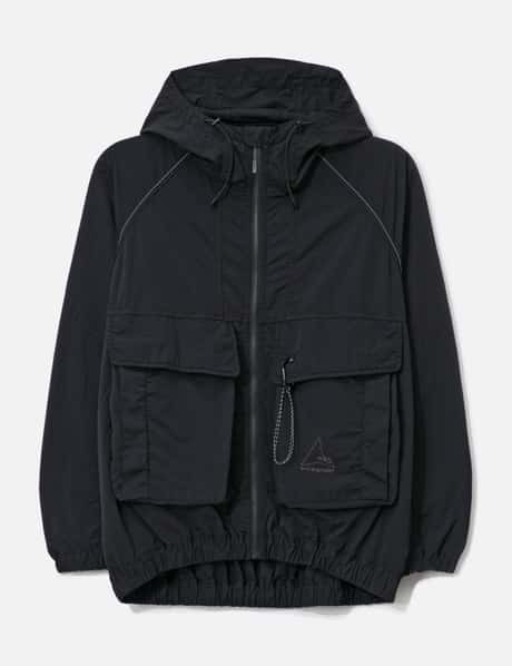 ROA ROA x and wander Garment Dye Nylon Hooded Jacket