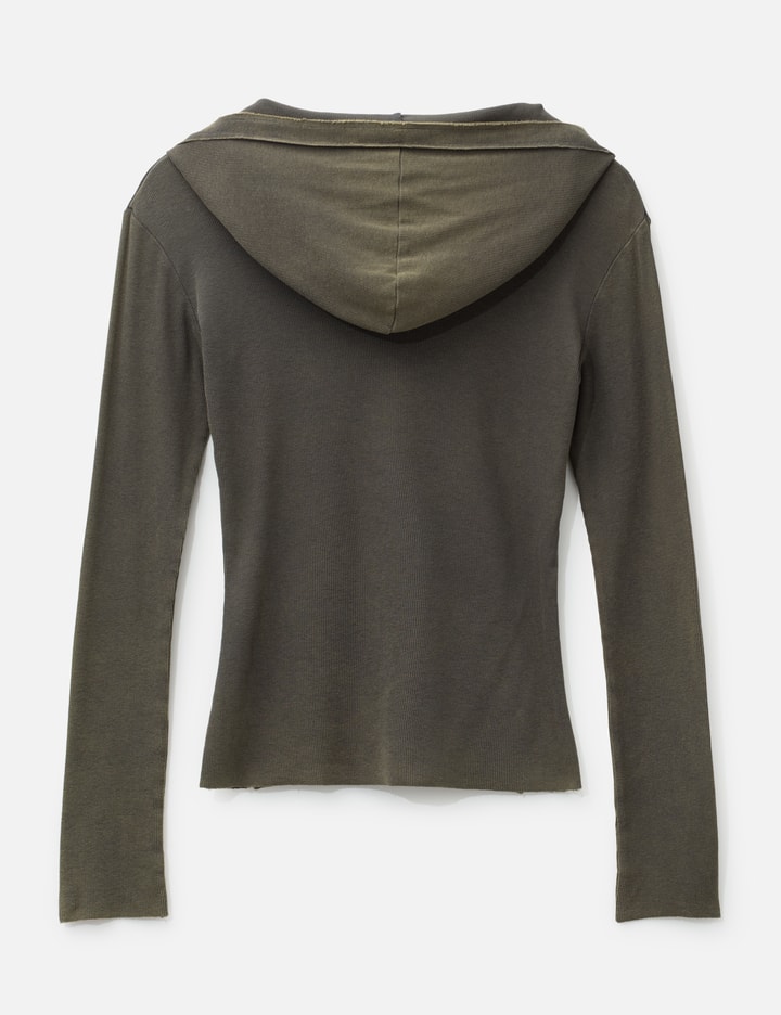 LCDC Button-Front Washed Hoodie