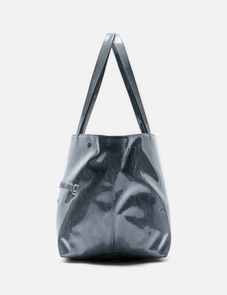 Lacquered Denim Punch Large Tote view 8