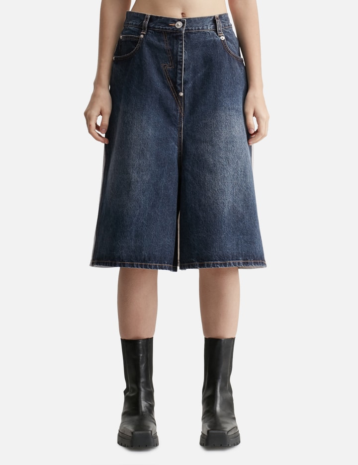 PUSHBUTTON DENIM JORTS