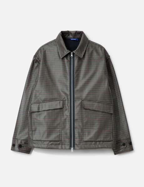 NEITHERS Reimagined Coated Houndstooth Check Jacket