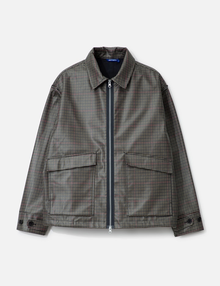 Reimagined Coated Houndstooth Check Jacket Placeholder Image