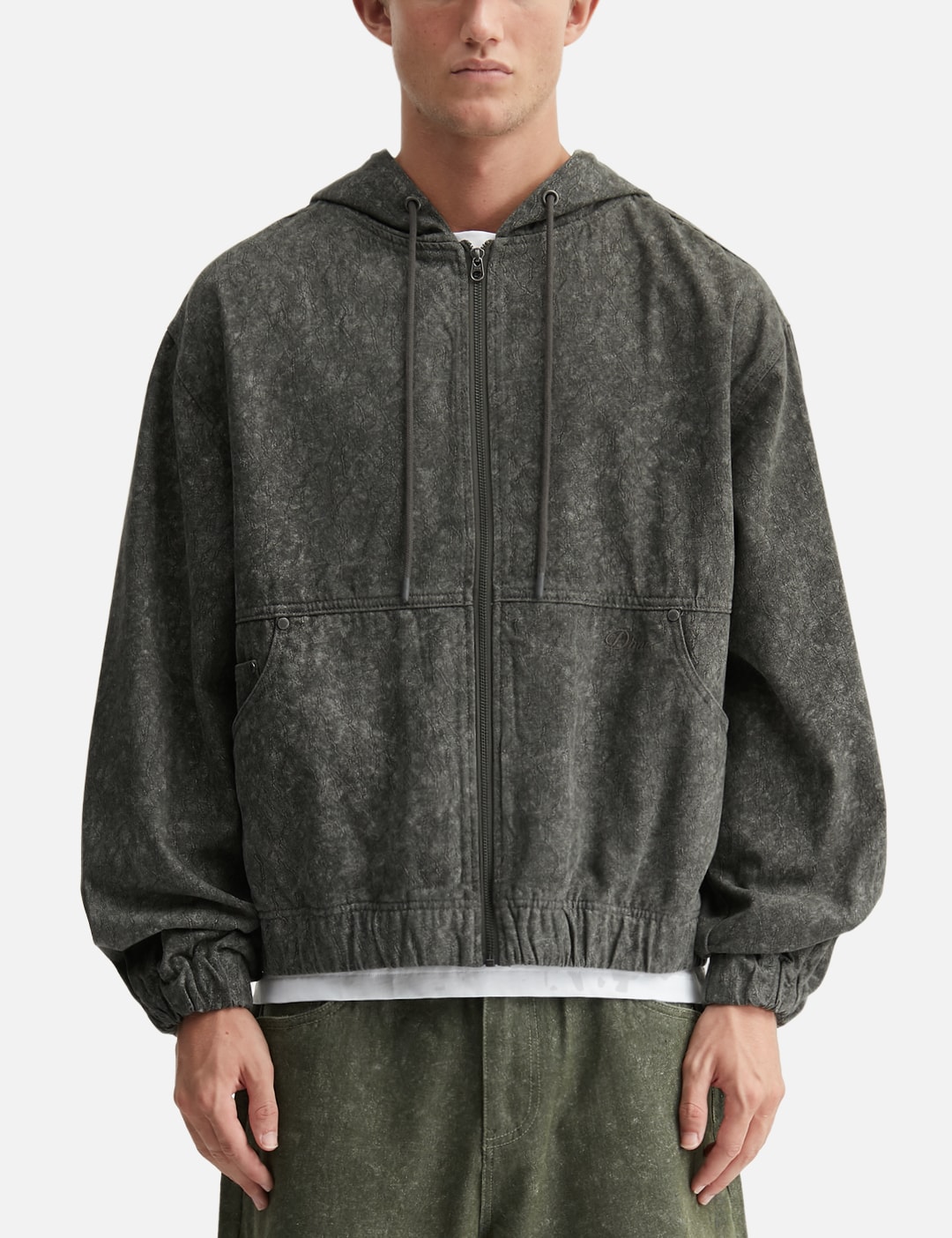 Hooded Denim Jacket view 11