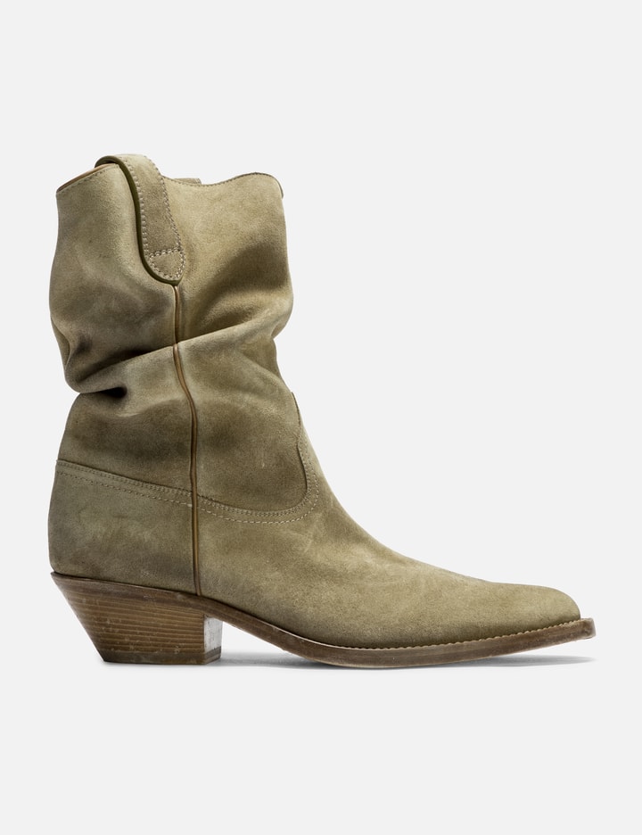 Maison Margiela Tabi Western Boot In Green