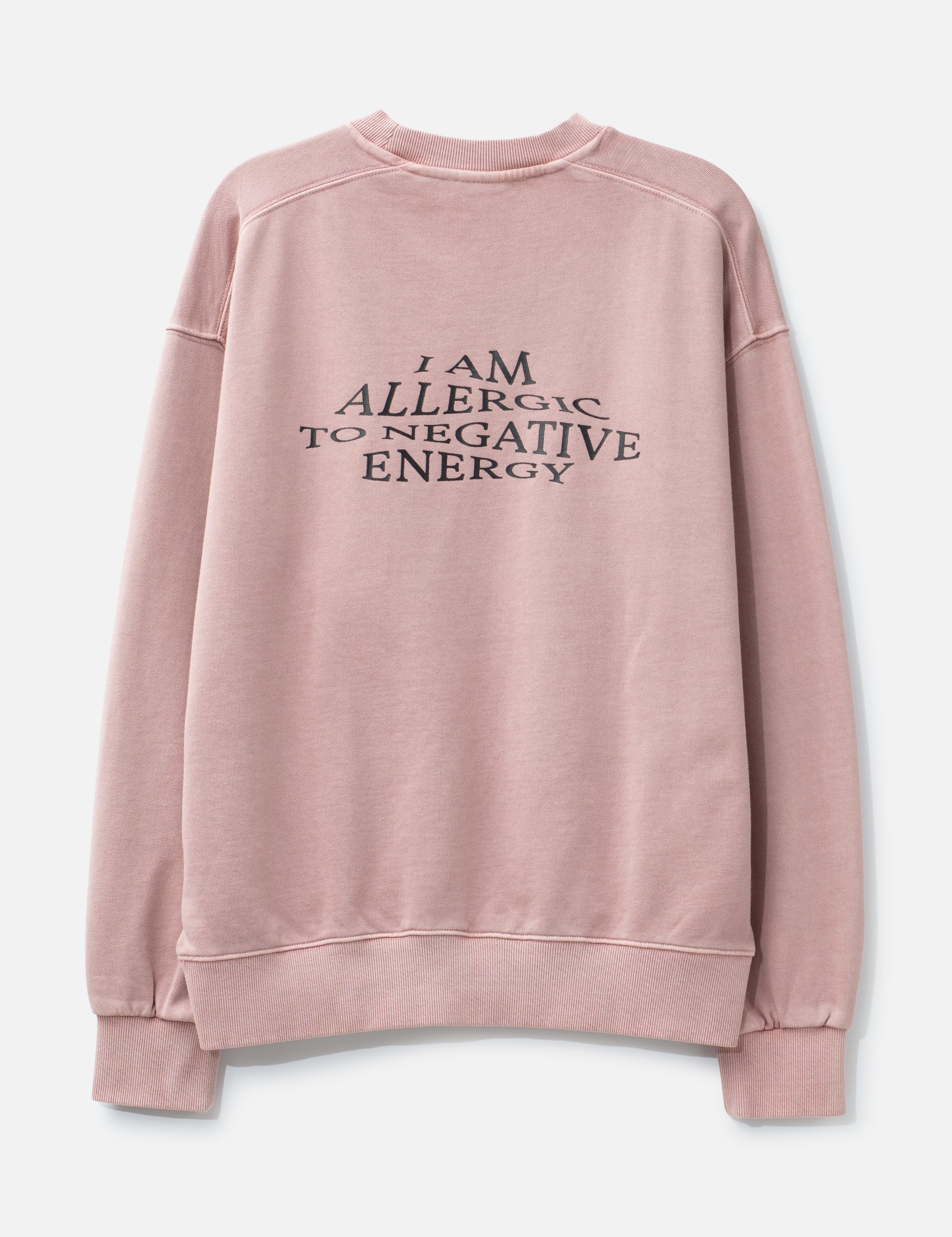 "Allergic To Negativity Pink Washed" Crewneck view 16