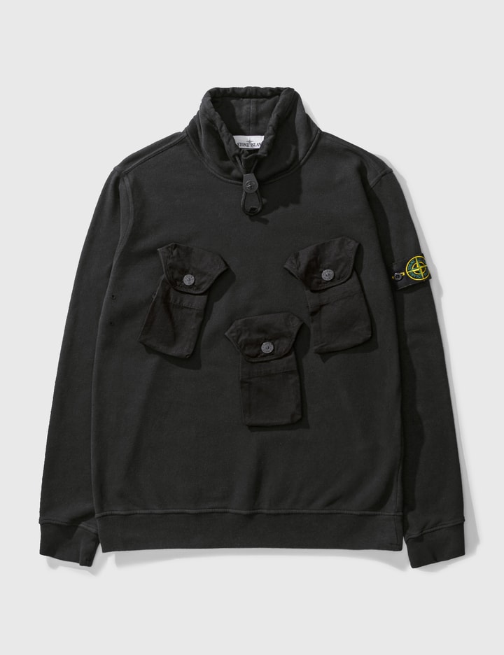 Pockets Highneck Sweatshirt Placeholder Image