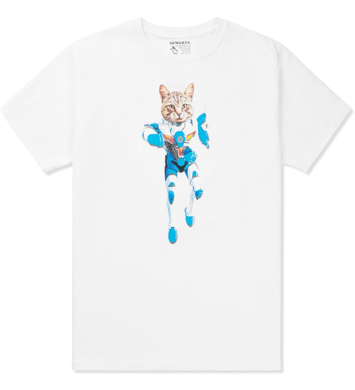 White Mellowhype Ultra Cat T-Shirt Placeholder Image