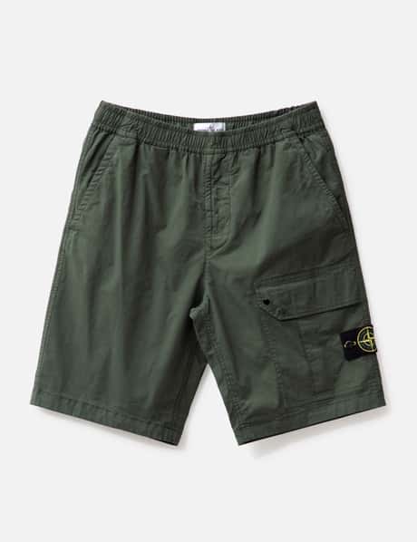 Stone Island Supima® Cotton Twill Stretch-TC Cargo Bermuda Shorts