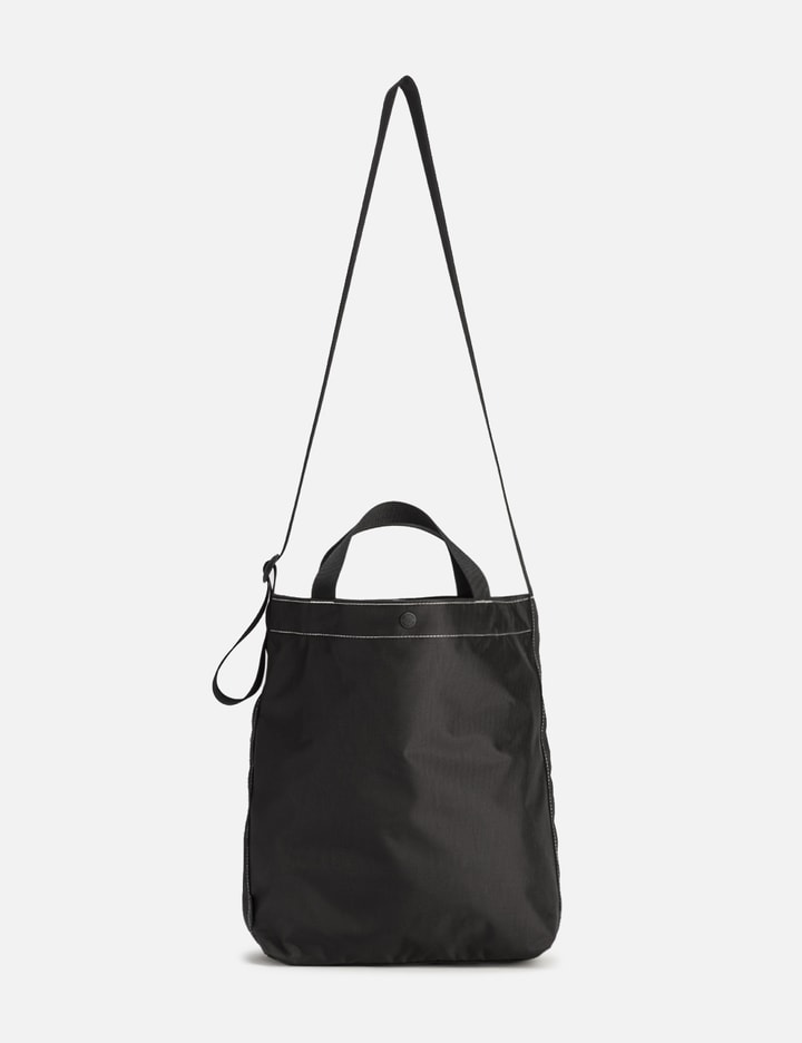 And Wander Mens Japanese CORDURA Logo Tote Bag Black