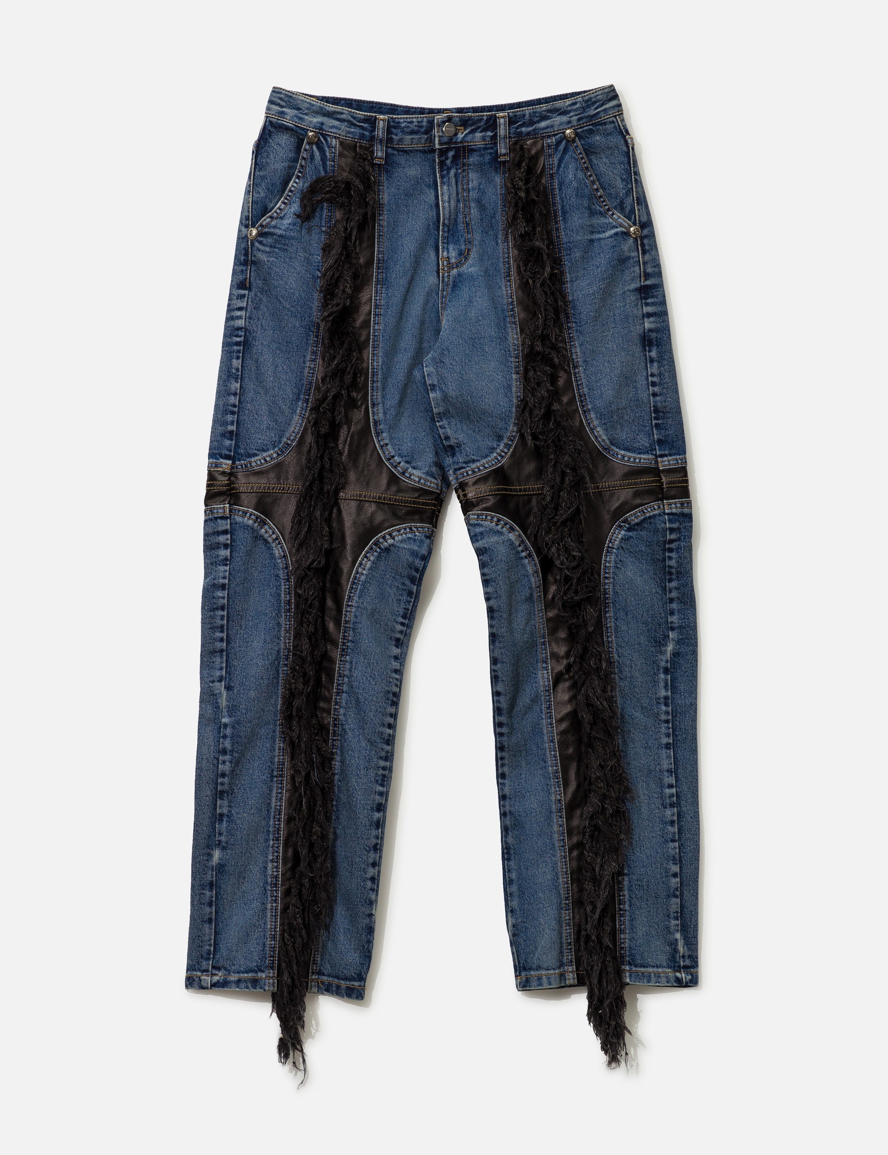 Mohican Leather Denim Pants view 16