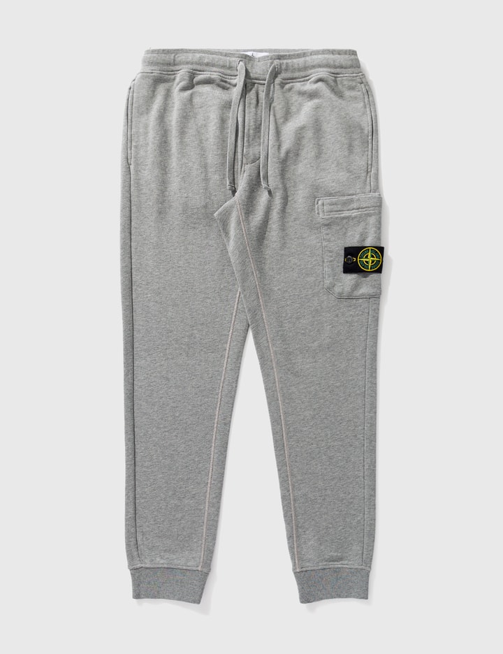 Stone Island Logo-patch Cargo-pocket Track Pants In Grey