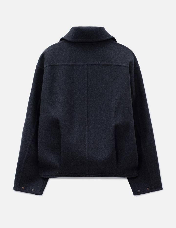 Yoke Wool Cashmere Balloon Silhouette Blouson