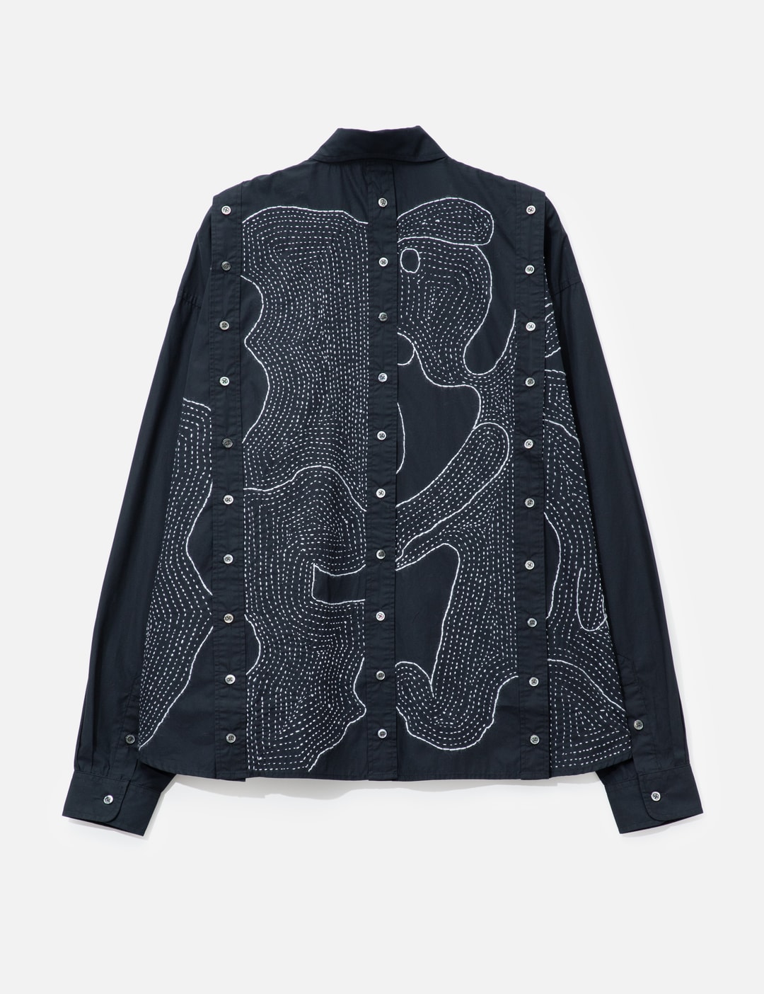 Black Detachable Oversized Shirt view 9