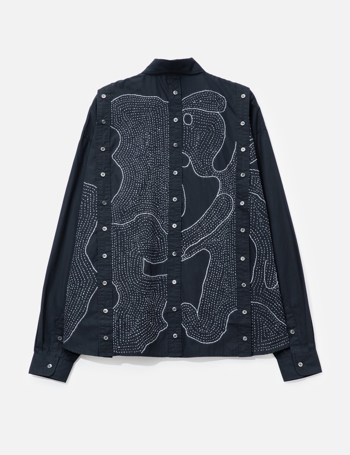 Black Detachable Oversized Shirt