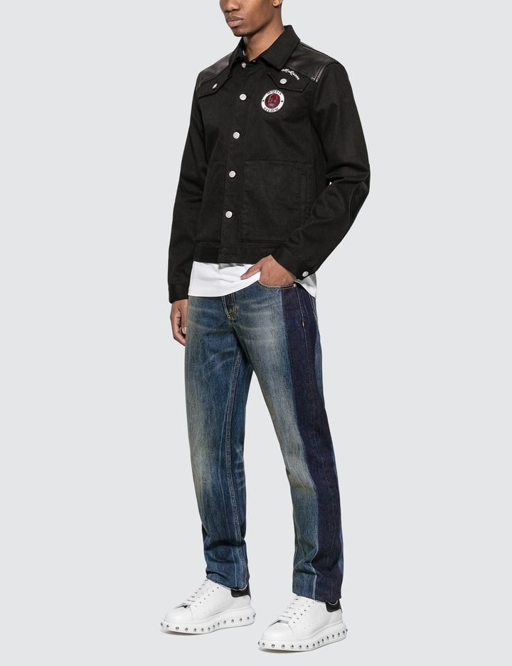 Side Tape Straight Leg Jeans Placeholder Image