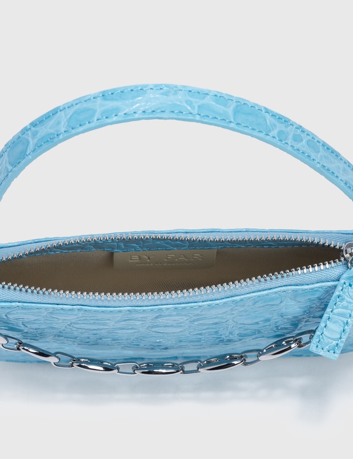 BY FAR Mini Rachel Croco Shoulder Bag