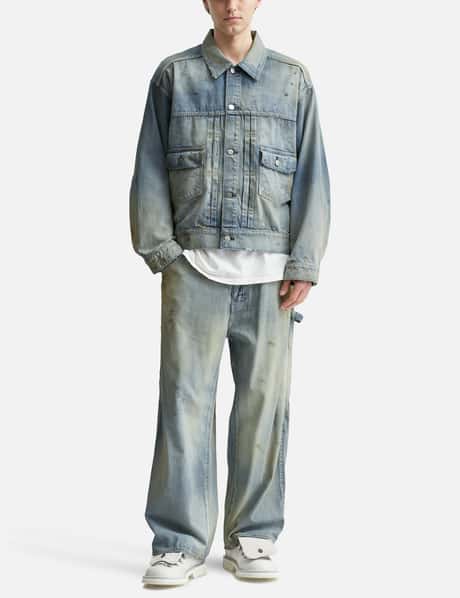 ANCELLM - DAMAGE DENIM JACKET TYPE-2 | HBX - Globally Curated  
