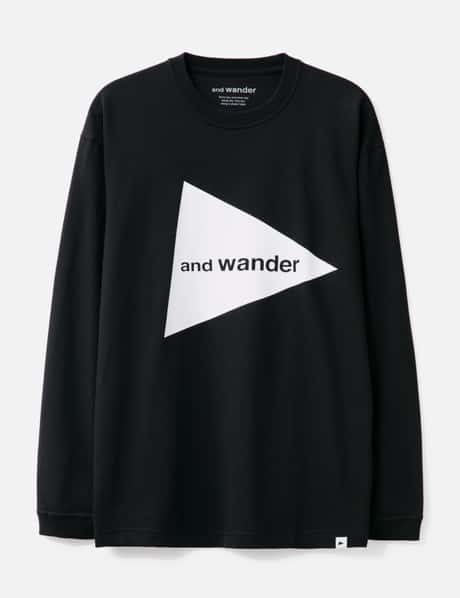 and wander and wander Logo Long Sleeve T-shirt