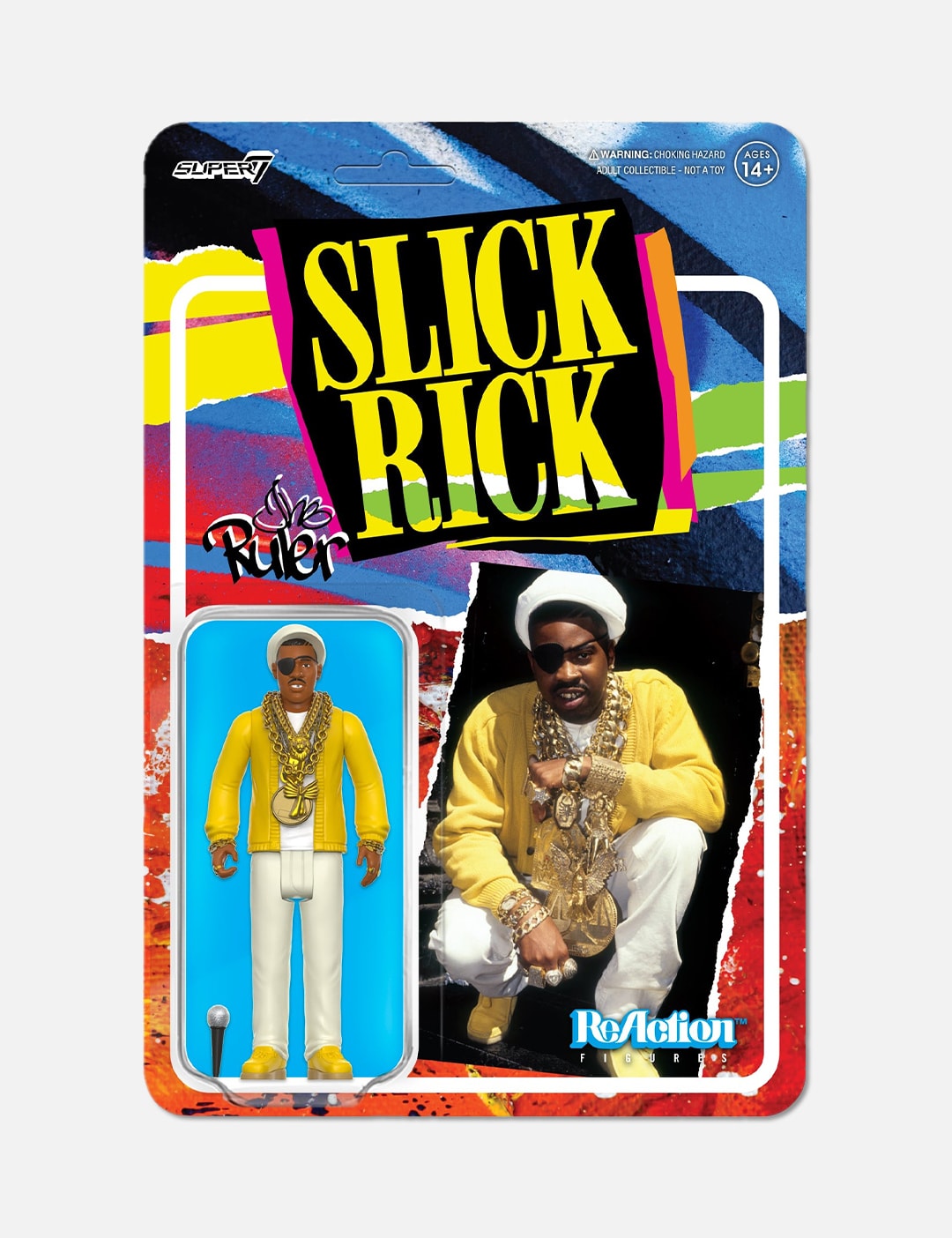 Super Slick Rick ReAction Figure Slick Rick (The Ruler) HBX