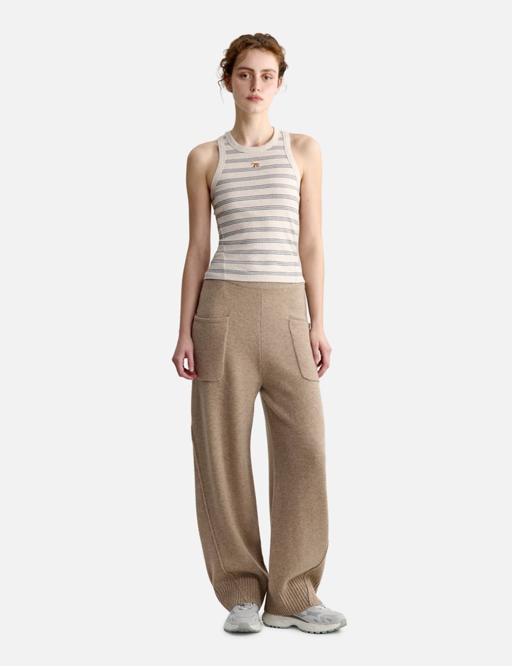 Maison Kitsuné Baby Fox Striped Tank Top