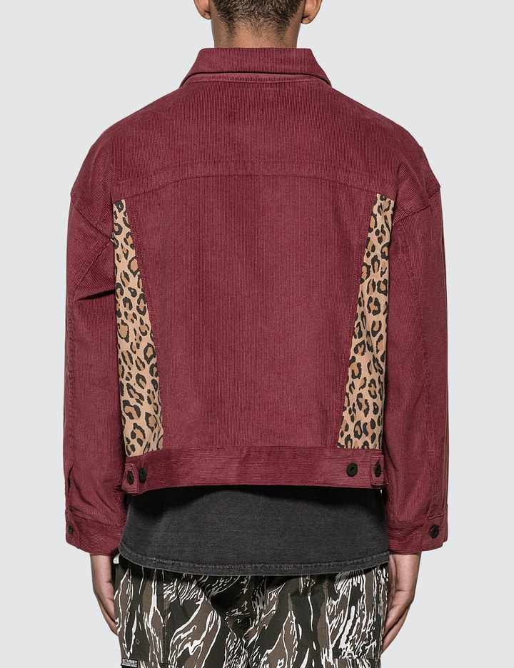 Corduroy Leopard Contrast Trucker Jacket Placeholder Image