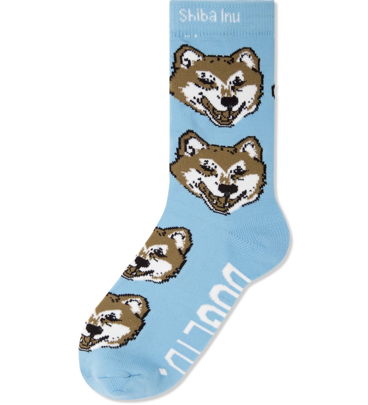 Light Blue Shiba Inu Socks Placeholder Image