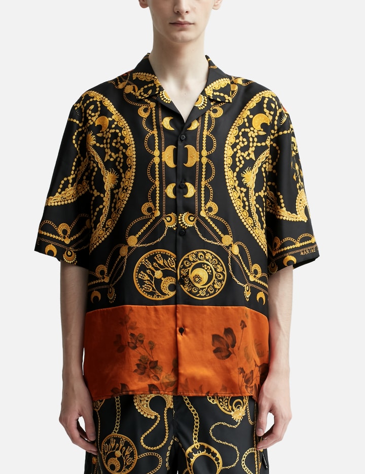 Regenerated Silk and Ornament Jewelry Bowling Shirt Placeholder Image