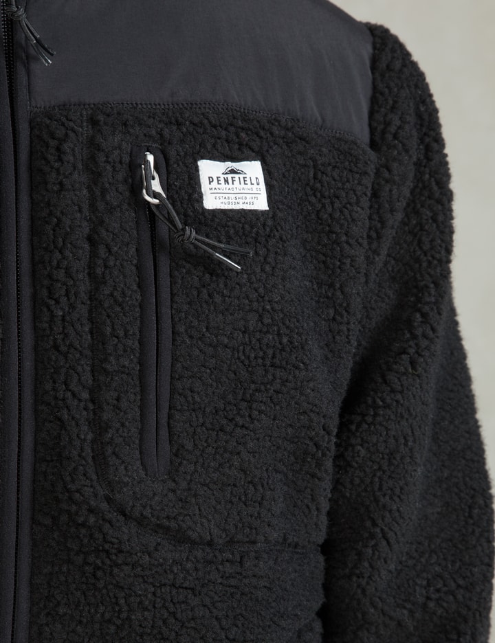 Black Carson Hooded Pile Fleece Jacket Placeholder Image