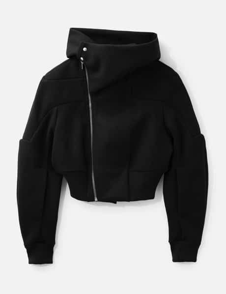 Rick Owens Cropped Hooded Flight jacket
