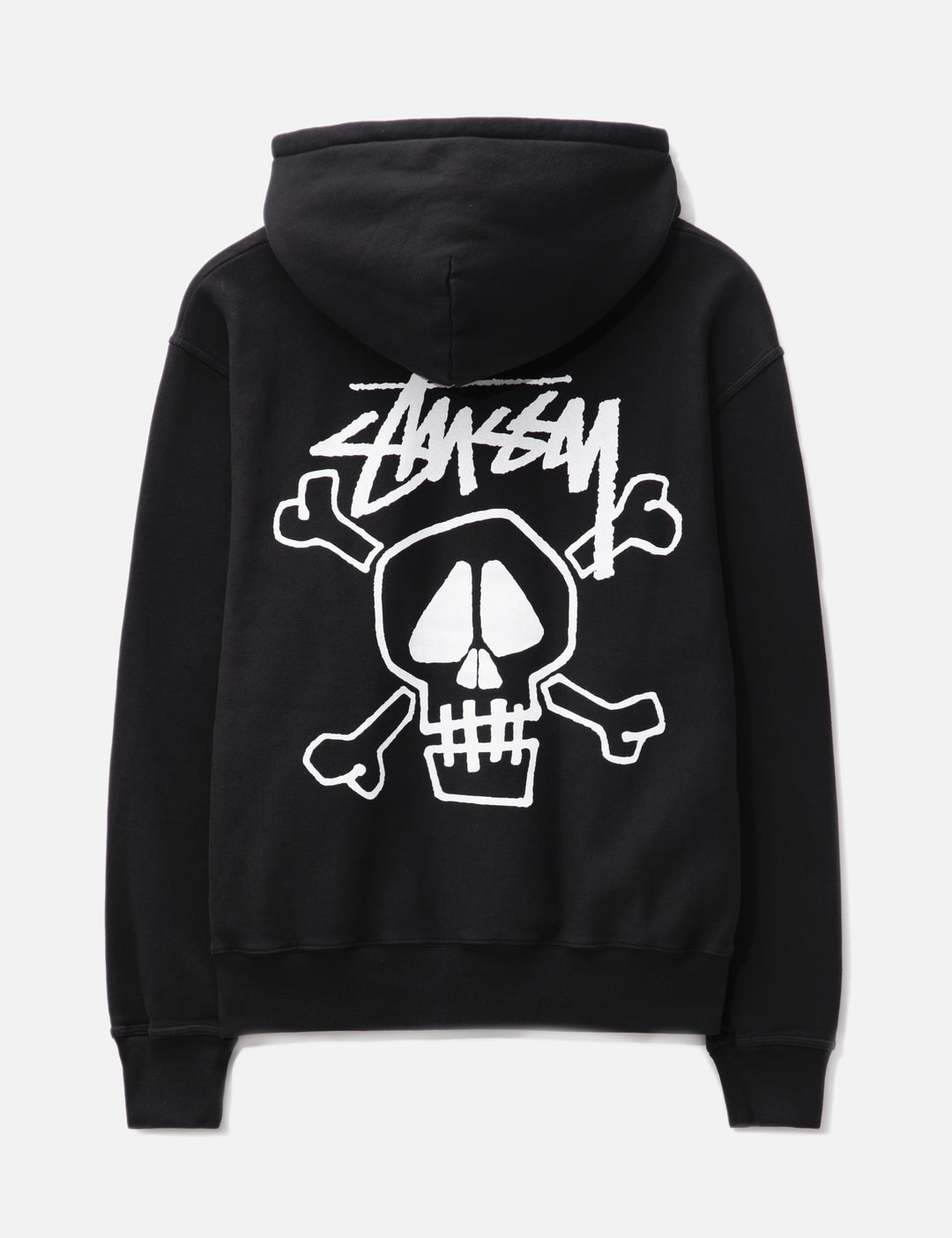 Stüssy - Skull And Bones Pigment Dyed Hoodie | HBX