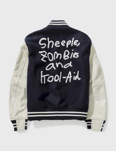 Sacai - MADSAKI Wool Melton Varsity Jacket | HBX - Globally 