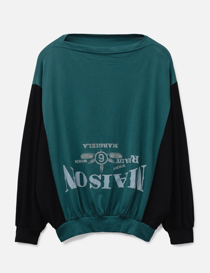 MM6 Maison Margiela Two-Tone Upside-Down Sweatshirt