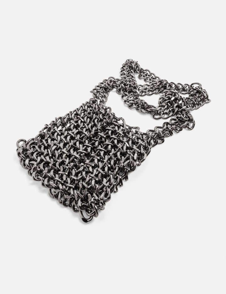 CHAINMAIL CROSSBODY BAG - GUNMETAL Placeholder Image