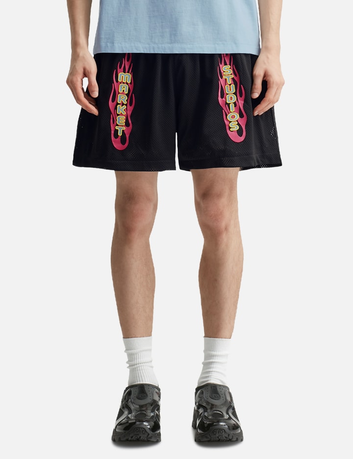 Market V12 Mesh Shorts In Black