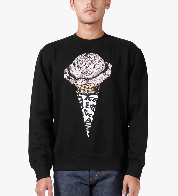 Black Lux Cone Crewneck Sweater Placeholder Image