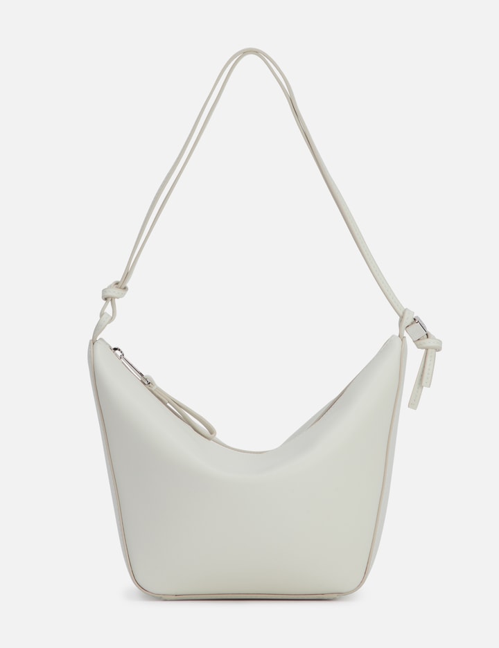 Loewe Hammock Mini Leather Shoulder Bag In White