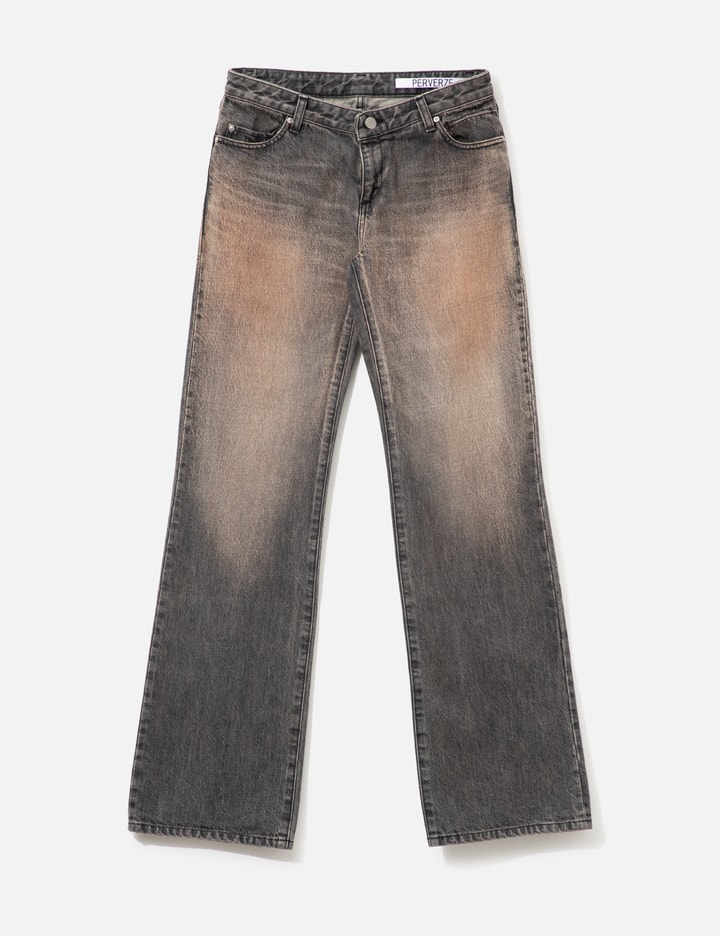 Perverze Low-Rise Slim-Wide Denim