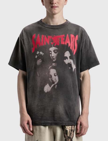 Saint Michael - Saint Michael X Denim Tears Faces T-Shirt | HBX