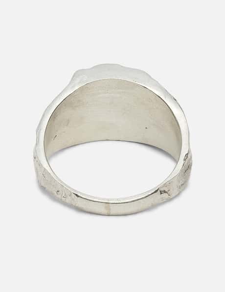 Matte Pinky Ring With Black Swarovski view 6