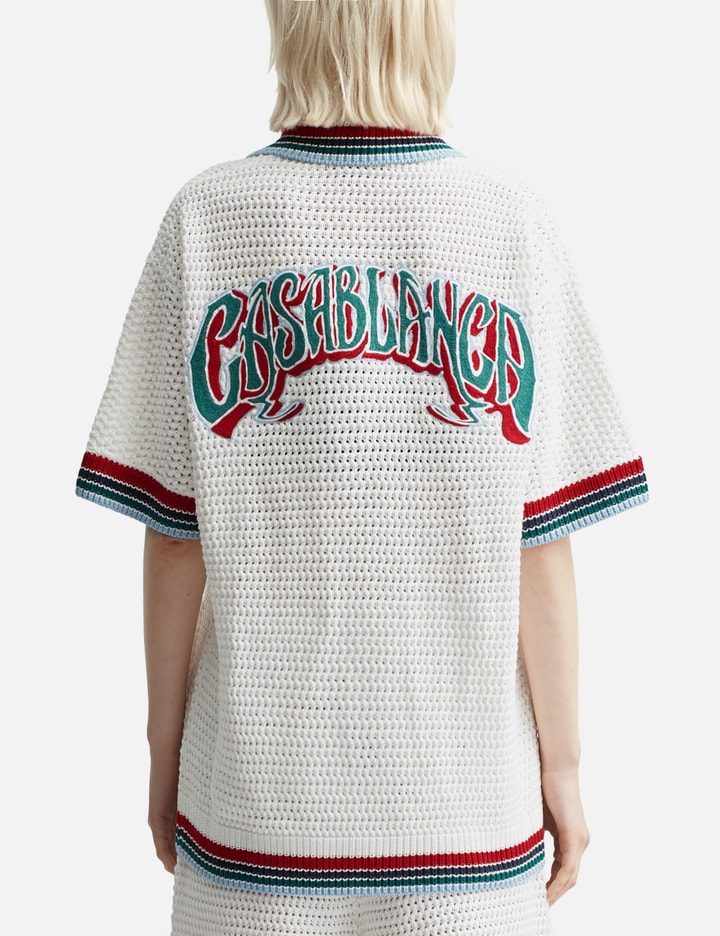 Sporty Faux Crochet Shirt Placeholder Image