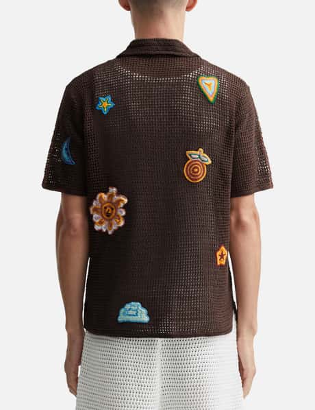 Motif Crochet Polo Shirt view 13
